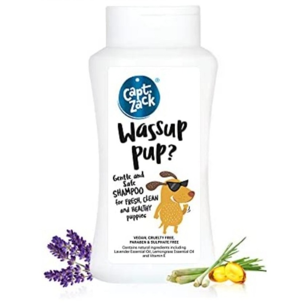 NEW Capt Zack Wassup Pup Sulfate Free Shampoo for Sensitive Skin Dogs‎